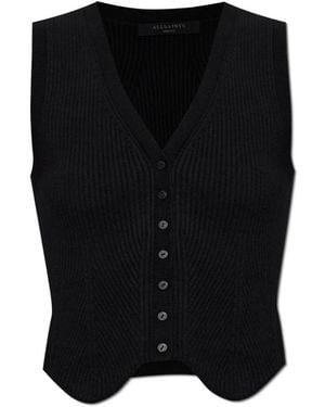 AllSaints Vests - Zwart