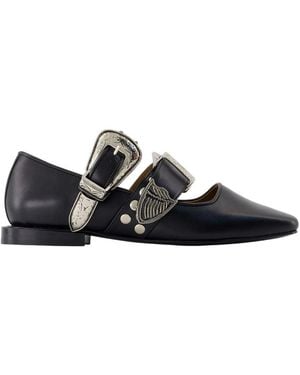 Toga Ballerina Shoes - Black