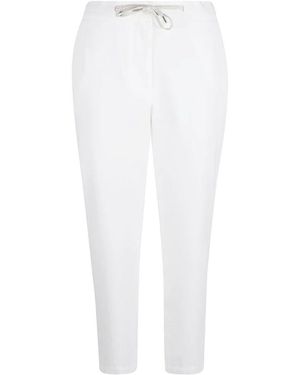 Eleventy Slim-Fit Pants - White