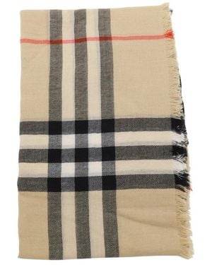 Burberry Winter Scarves - Natural
