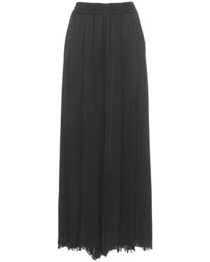 SANCTAMUERTE Wide Trousers - Black