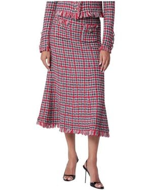 Self-Portrait Midi Skirts - Morado