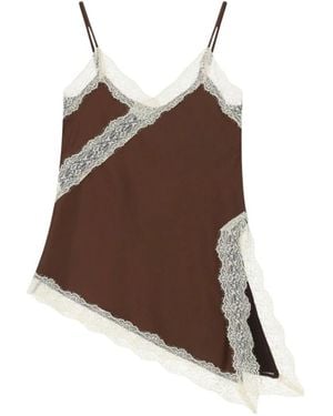 Imperial Sleeveless Tops - Brown