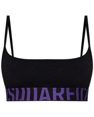 DSquared² Top Met Z-Logo - Zwart