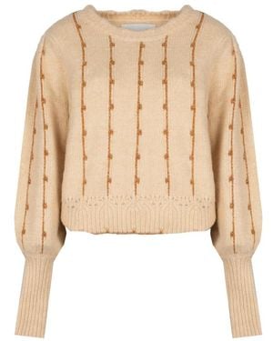 Silvian Heach Round-Neck Knitwear - Neutro