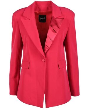 Giulia N Couture Jassen ,Rood ,Polyester Elegante Jas