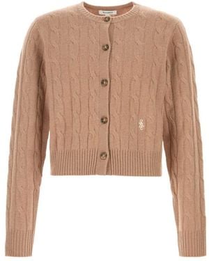 Sporty & Rich Cashmere Knitwear - Natural