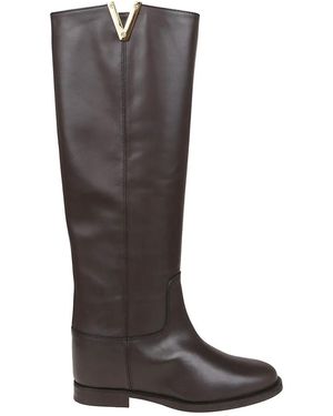 Via Roma 15 High Boots - Brown