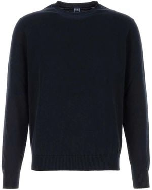 Fedeli Round-Neck Knitwear - Blue