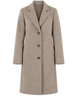 Liu Jo Single-Breasted Coats - Marrón