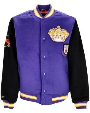 Mitchell & Ness Bomber Jackets - Blue