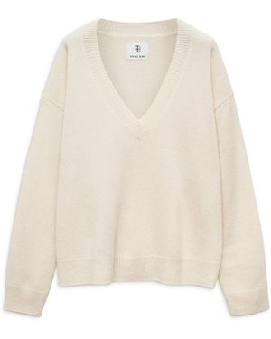 Anine Bing V-Neck Knitwear - Neutro