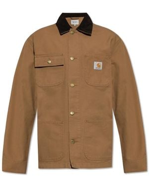 Carhartt Jacke Mit Cordkragen - Braun