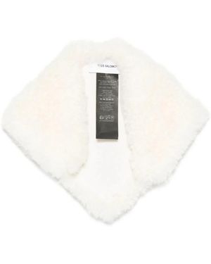 Yves Salomon Winter Scarves - Blanco