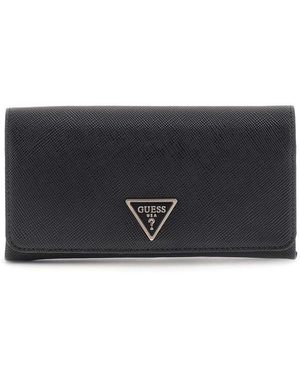 Guess Schultertasche Handtasche Mit Reißverschluss - Schwarz