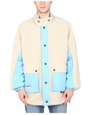 MSGM Omkeerbaar Sherpajack - Blauw