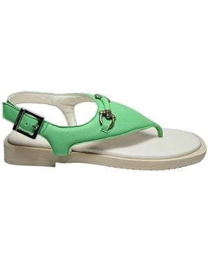 Pollini Flat Sandals - Green