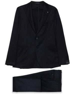 Tagliatore Single Breasted Suits - Nero