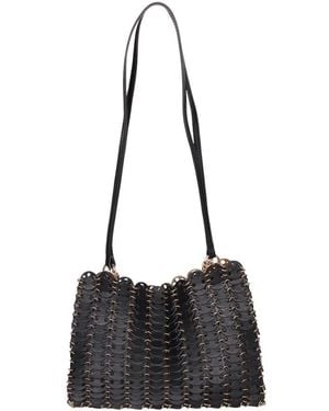 Rabanne Goldene Metallstruktur Mit Einem - Schwarz