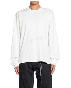 MASTERMIND WORLD Wit Katoenen Jersey T-Shirt Met Logo