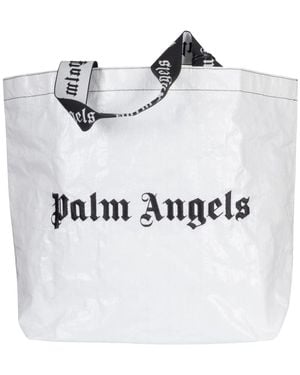 Palm Angels Tassen ,Wit ,Classic Logo Tote Bag