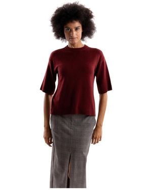Marella Round-Neck Knitwear - Rosso