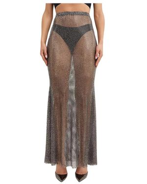 Santa Brands Maxi mesh kristallverziert rock - Braun