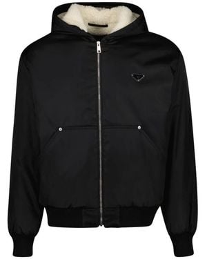 Prada Faux Fur & Shearling Jackets - Black