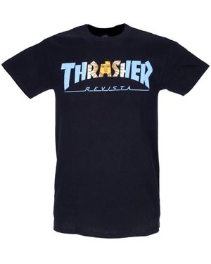 Thrasher Argentina Revista Tee Schwarz - Blau