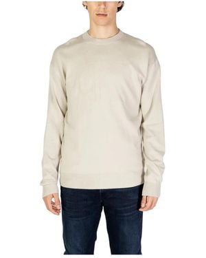 Calvin Klein Round-Neck Knitwear - Natural