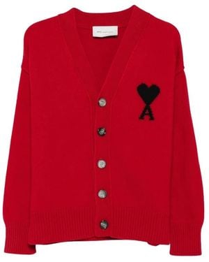 Ami Paris Cardigans - Rojo