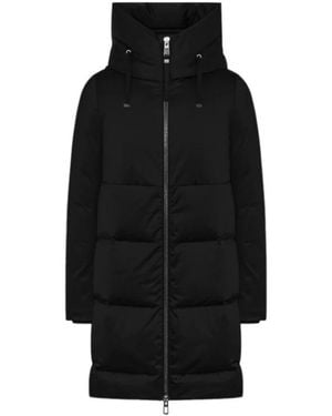 DUNO Oversize Long Down Coat Shiva - Schwarz