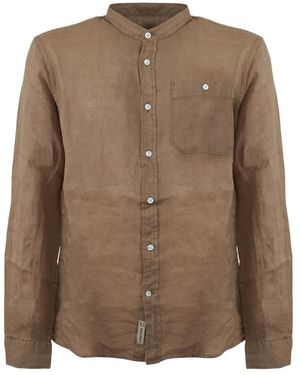 Woolrich Linnen Shirt - Bruin