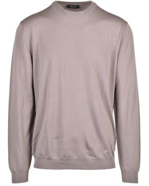 Zanone Pullover Girocollo - Bruin