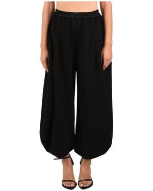 MEIMEIJ Broeken ,Zwart ,Polyester Wijde Broek