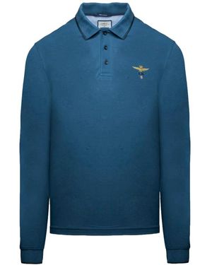 Aeronautica Militare Polo Shirts - Blue