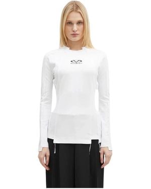 Vetements Oval Logo Cut-Up Longsleeve - Wit
