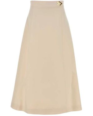Valentino Garavani Midi Skirts - Natural