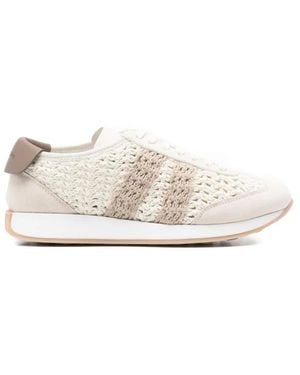 Fabiana Filippi Knitted Trainers - White
