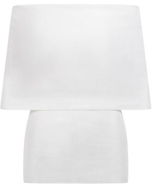 MVP WARDROBE Tops ,Wit ,Gebreide Shirt Met Shawl Boat Neckline