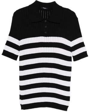Balmain Polo Shirts - Black