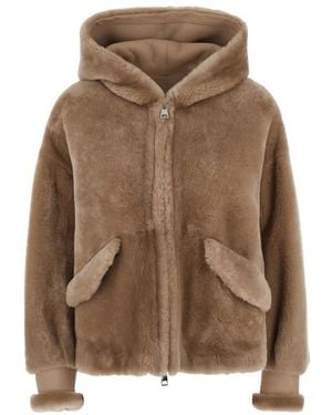 Blancha Faux Fur & Shearling Jackets - Marrón