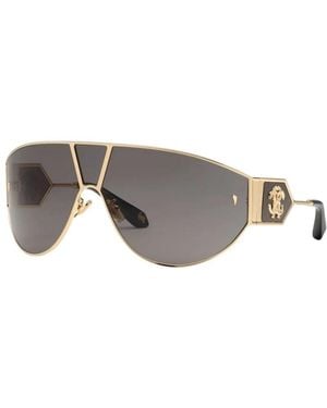 Roberto Cavalli Src093 Metallsonnenbrille - Grau