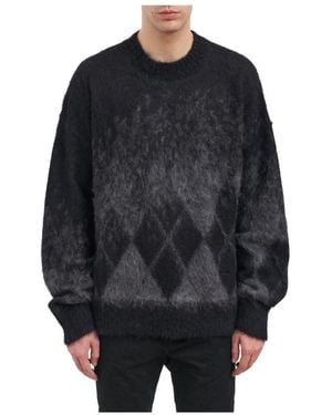 Isabel Benenato Rundhals-Strickware - Schwarz