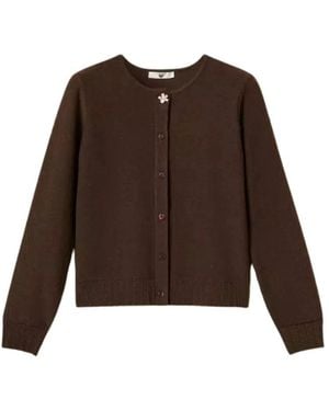 Twinset Truien & Vesten ,Bruin ,Katoen Cardigans