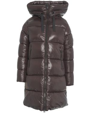 Save The Duck Isabel Long Puffer Jacket - Braun