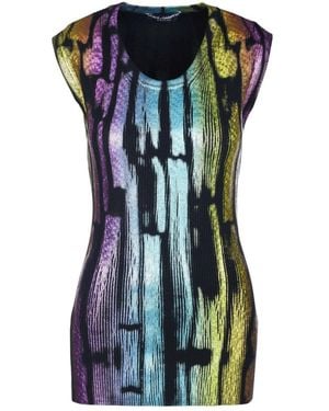 Dolce & Gabbana Metallic Viscose Tank Top - Zwart