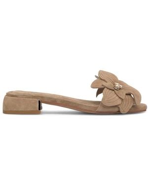 Alma En Pena. Heeled Mules - Neutro