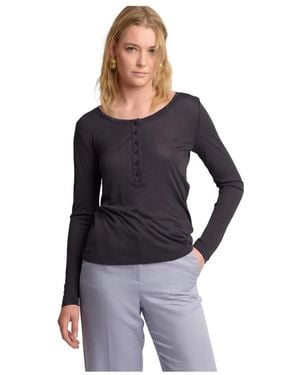 Kocca Tops ,Zwart ,Slim Fit Trui Met Lange Mouwen