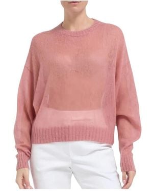 Brunello Cucinelli Round-Neck Knitwear - Rouge